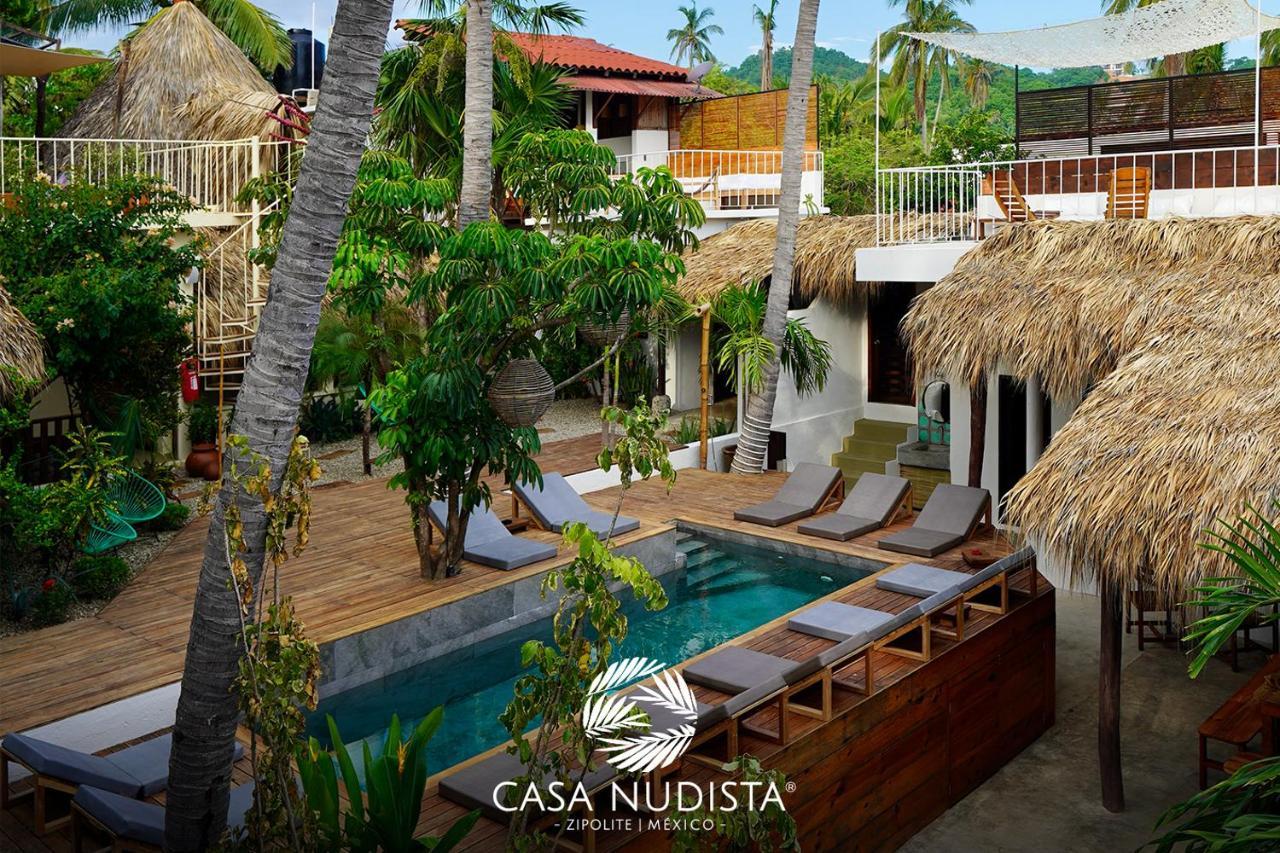 Casa Nudista - Lgbt Hotel Zipolite Eksteriør bilde