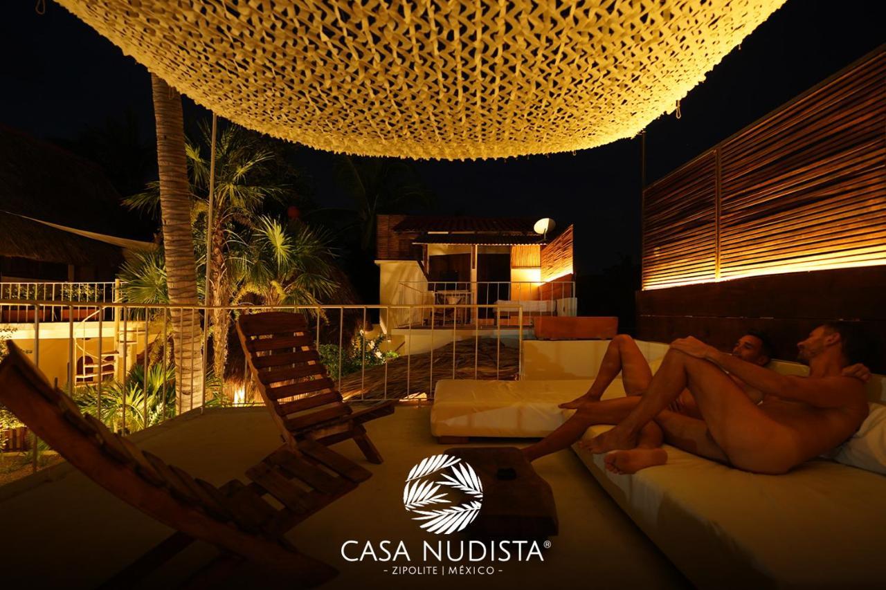 Casa Nudista - Lgbt Hotel Zipolite Eksteriør bilde