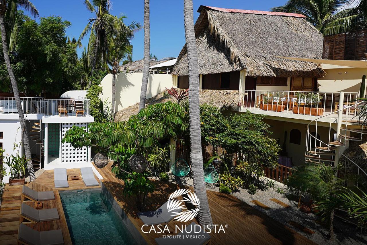 Casa Nudista - Lgbt Hotel Zipolite Eksteriør bilde